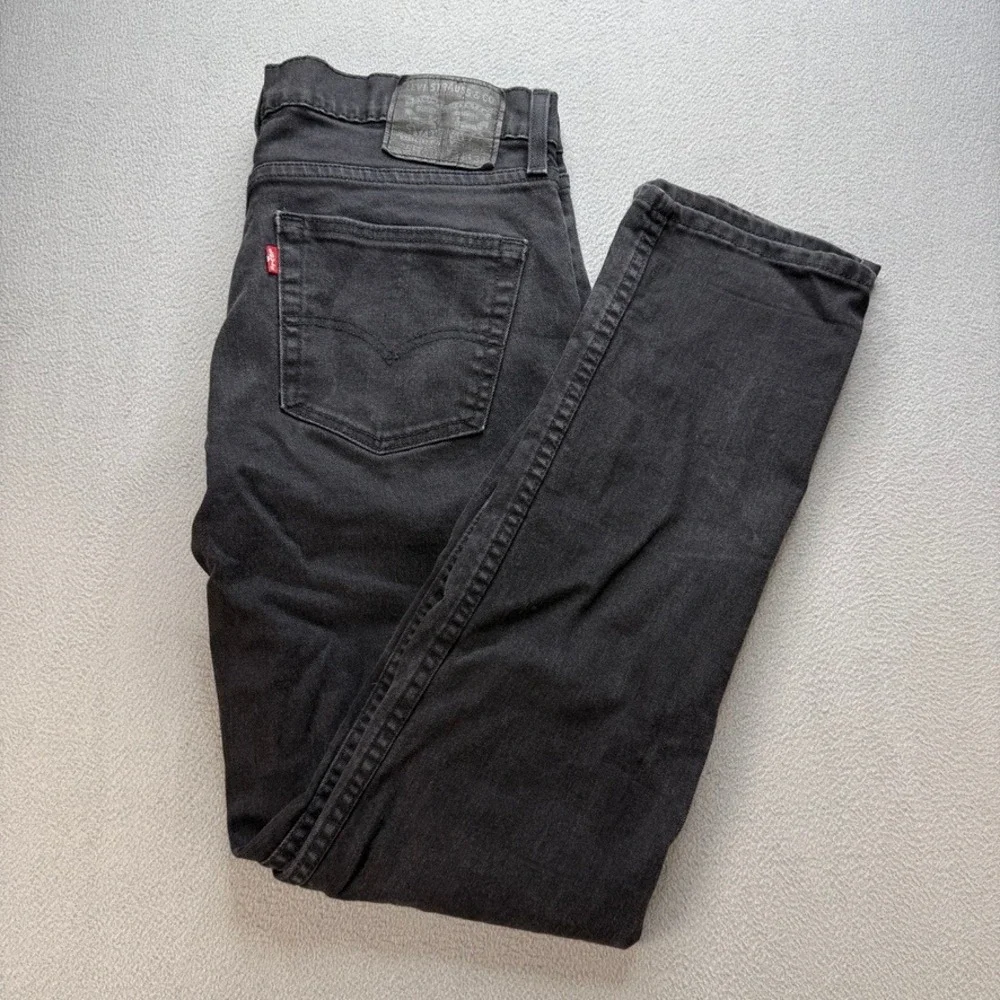 Levi 511 Jeans Slim Fit 34x32 (FIT 34x30)‎ Black Denim Stretch Pant Classic